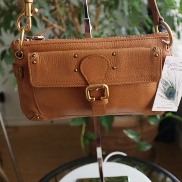 Chloe Sepia/Cinnamon Colored Pebbled Leather Shoulder Bag - Picture 3 of 15